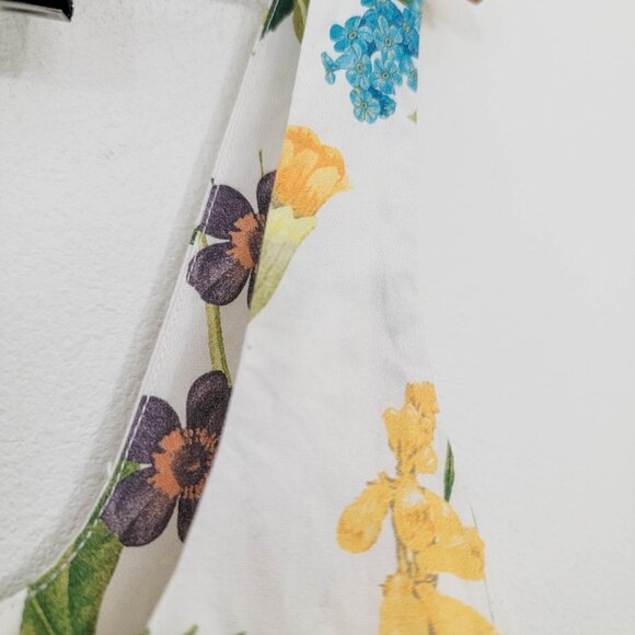 Cara Cara Sasha Floral Apron Flare Dress In Hudson Ivory 4 - Picture 10 of 12